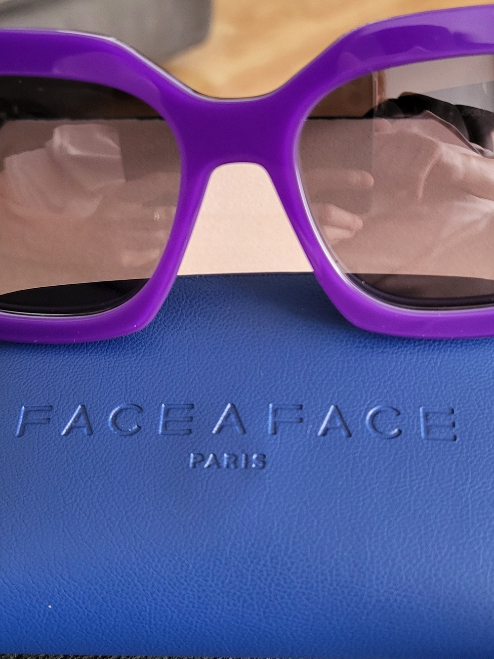 FACE A FACE Paris Purple Oversized Women's Sunglasses